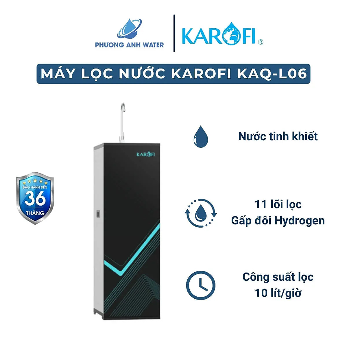 Máy lọc nước RO Karofi KAQ-L06 11 lõi