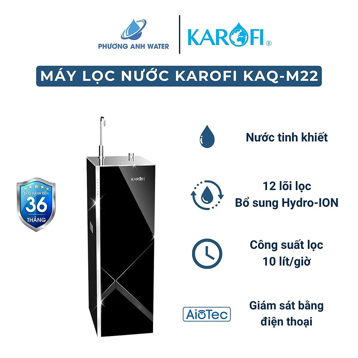 Máy lọc nước RO Karofi KAQ-M22 12 lõi