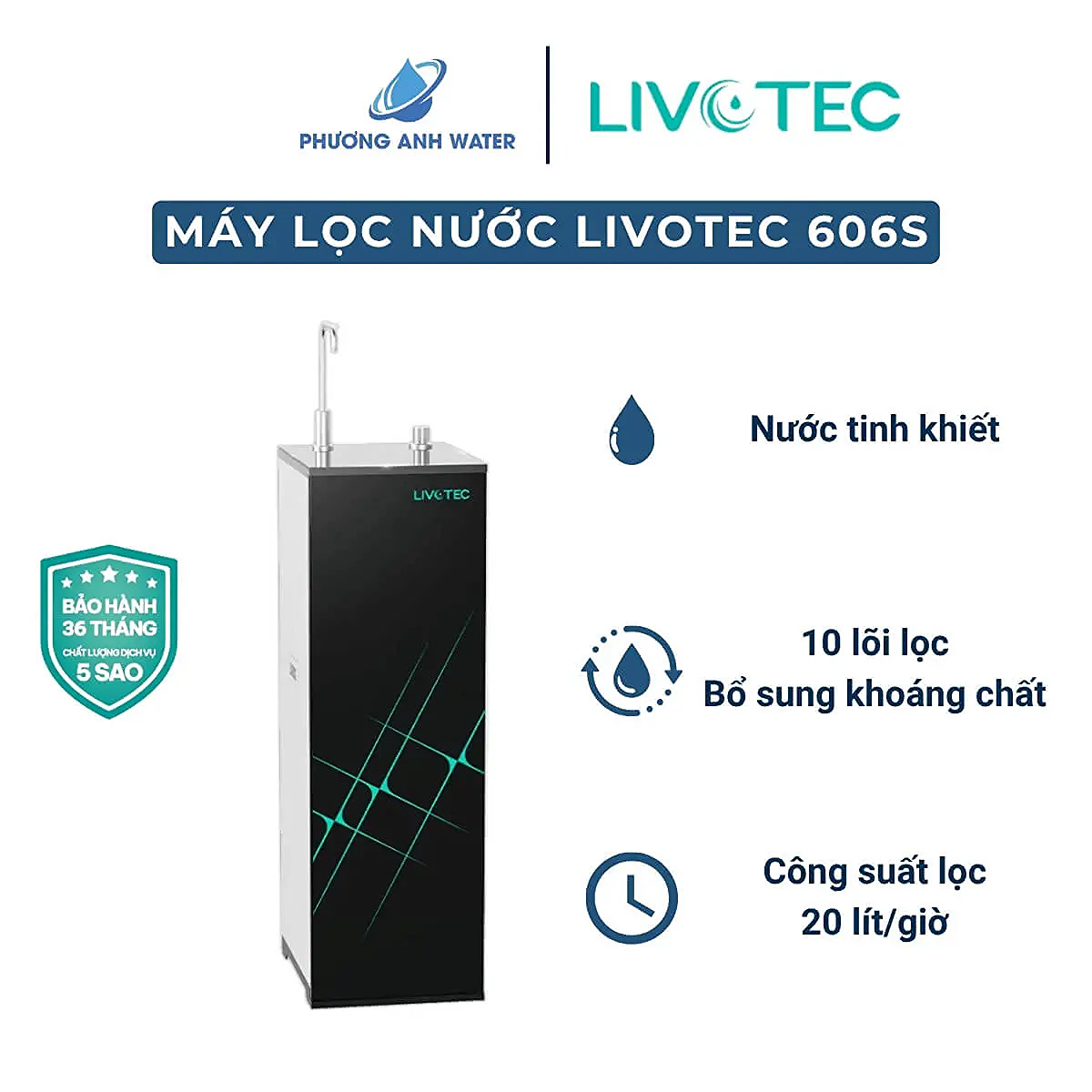 Máy lọc nước RO Livotec 606S 10 lõi