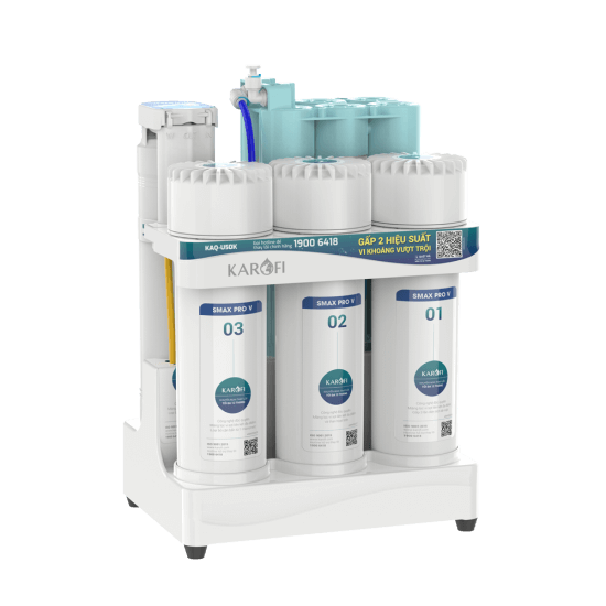 Máy lọc nước RO Karofi KAQ-U50K để gầm 10 lõi