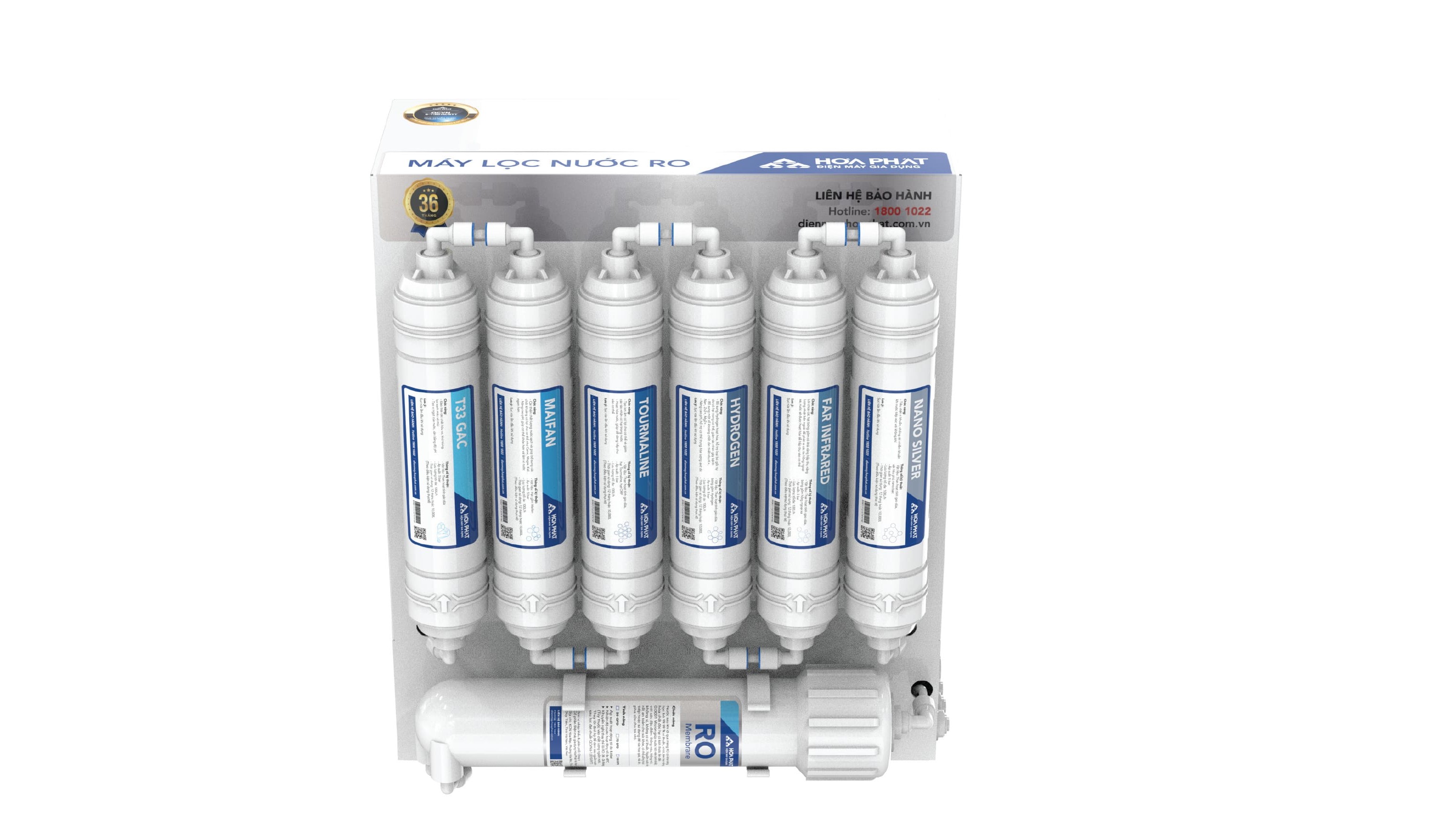 Máy lọc nước RO Hòa Phát HWU3A1022 để gầm 10 lõi