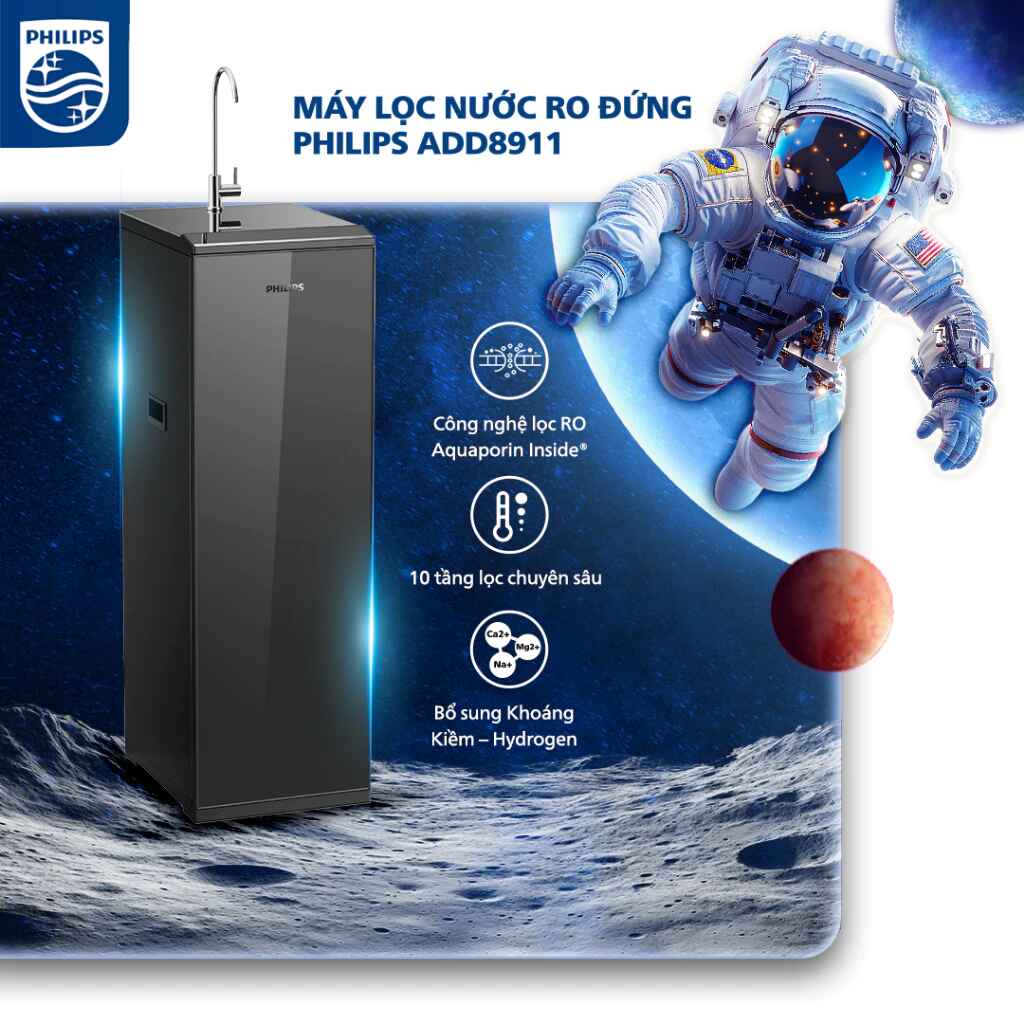 Máy lọc nước RO Philips ADD8911/74 10 lõi