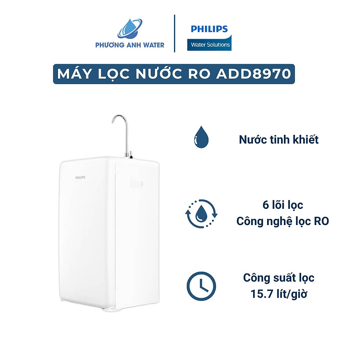 Máy lọc nước RO Philips ADD8970 6 lõi
