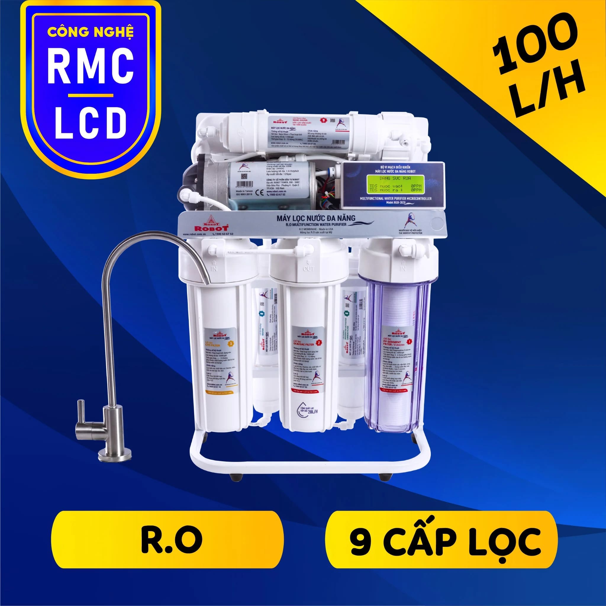 Máy lọc nước RO Robot Alpha 939G công suất lớn