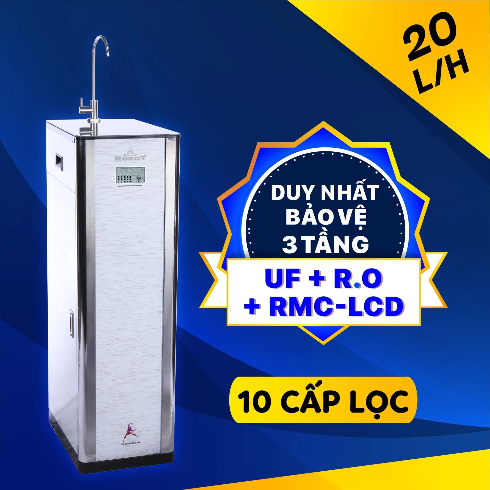Máy lọc nước RO + UF Robot CLASSY PRO 3410W-UR 10 lõi