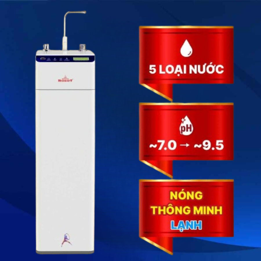 Máy lọc nước UF Hydrogen Kiềm nóng lạnh Robot H2SUPREME-7U
