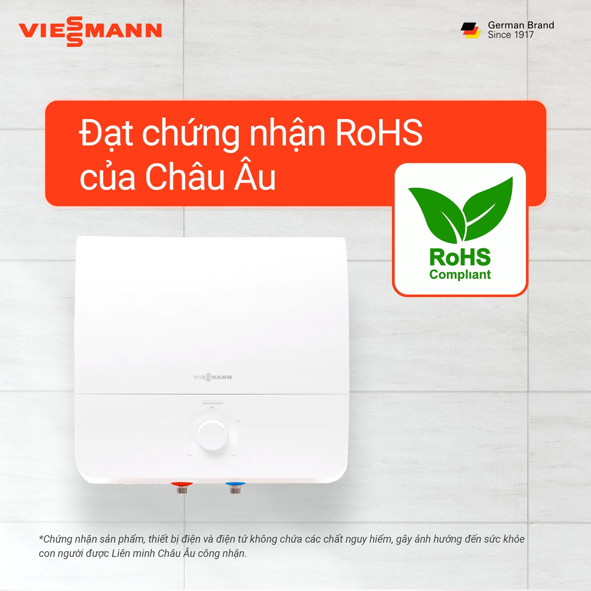 Máy nước nóng gián tiếp Vitowell Comfort Premium P2 S15, S20 & S30