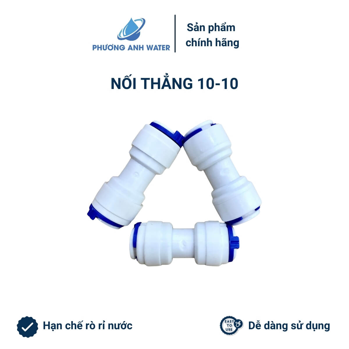 Cút thẳng nối nhanh dây 6 và dây 10 máy lọc nước