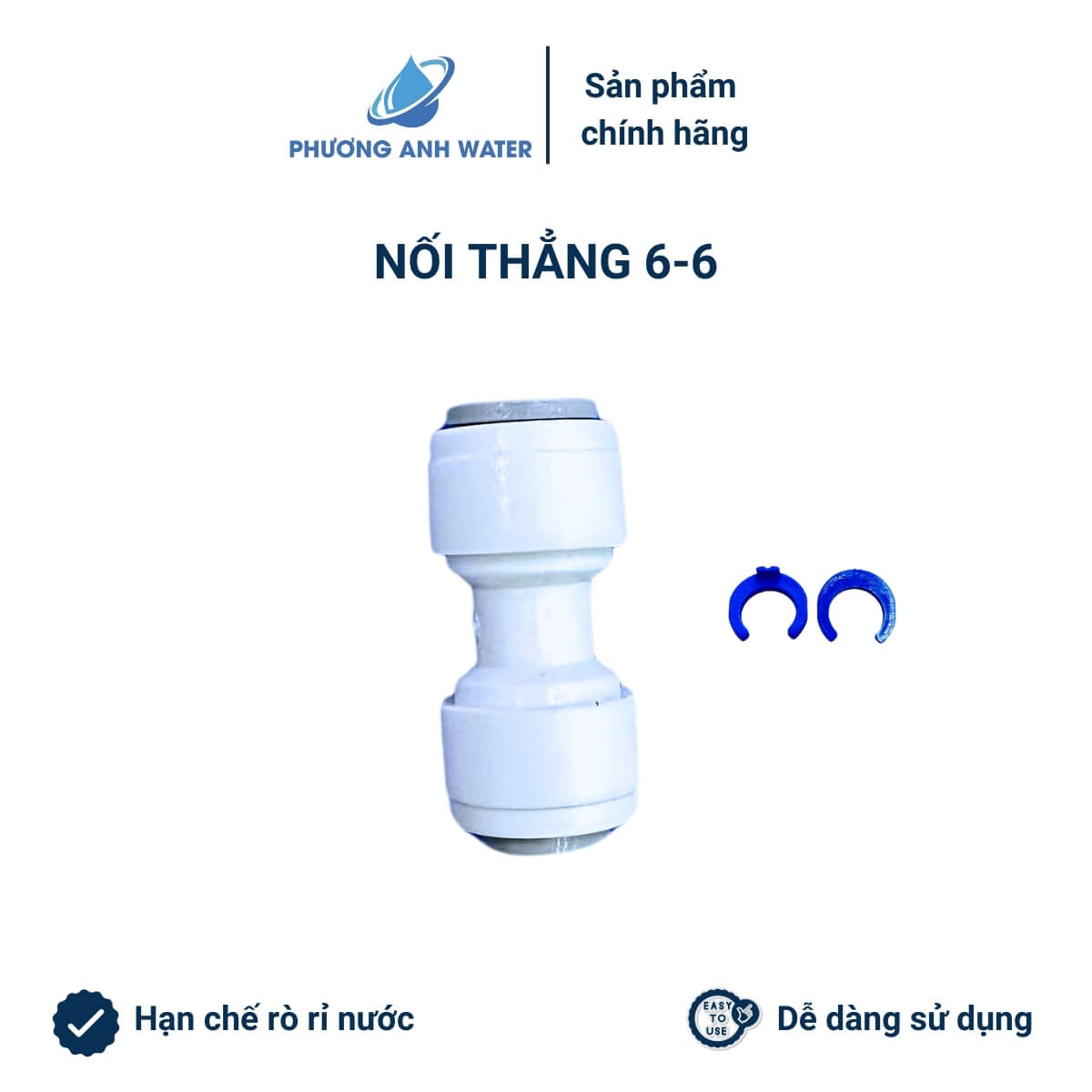 Cút thẳng nối nhanh dây 6 và dây 10 máy lọc nước