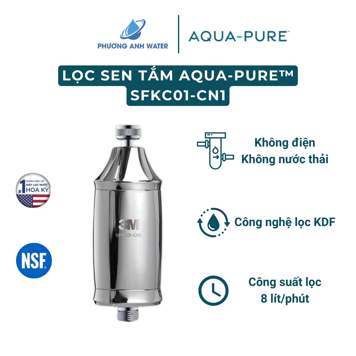 Thiết bị lọc sen tắm Aqua-Pure™ SFKC01-CN1