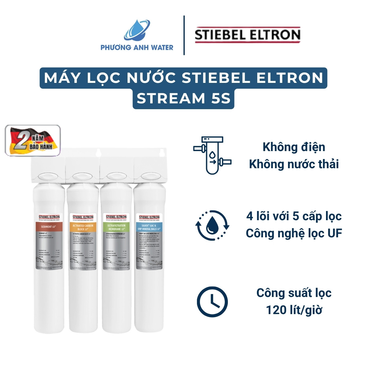 Máy lọc nước UF Stiebel Eltron Stream 5S 4 lõi