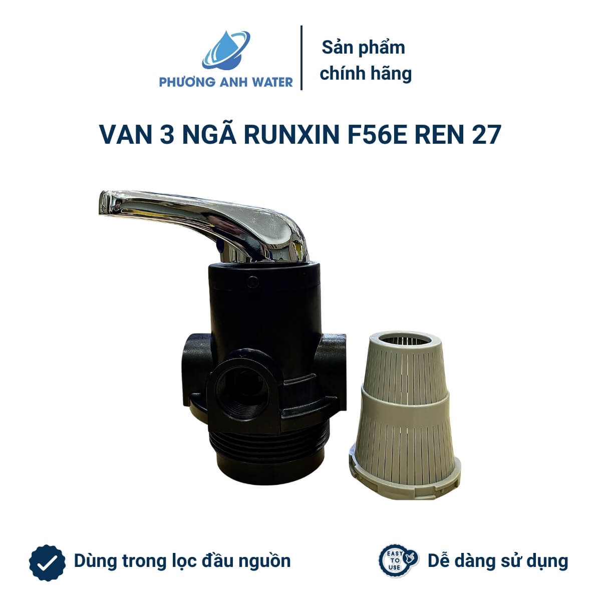 Van 3 ngã Runxin ren 27 và 34 trong lọc tổng