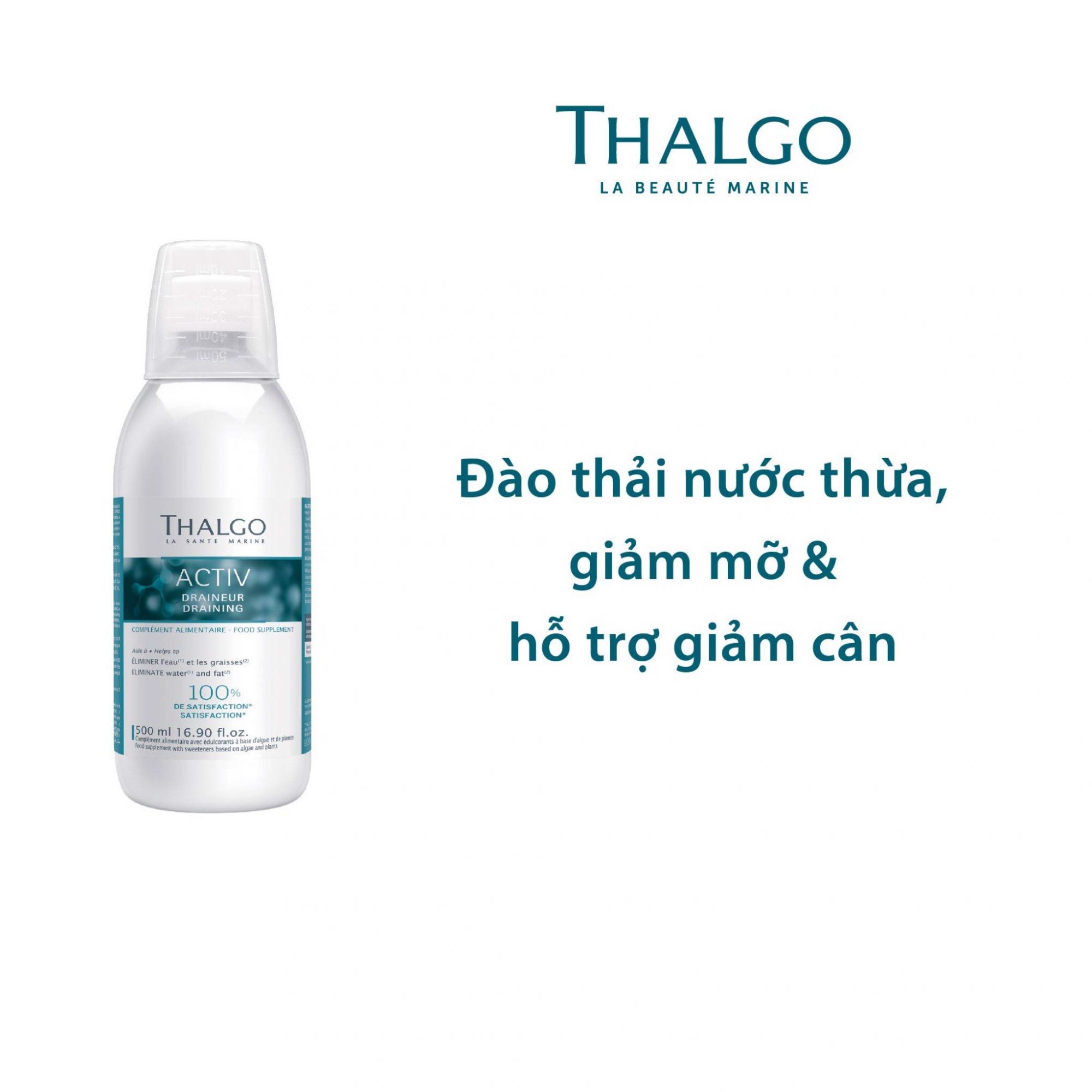 Nước uống hỗ trợ đào thải nước thừa và giảm mỡ Thalgo Activ Draining