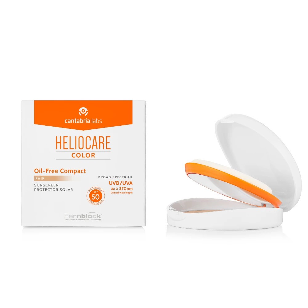 Phấn nền chống nắng màu sáng Heliocare Oil Free Compact SPF 50 Fair