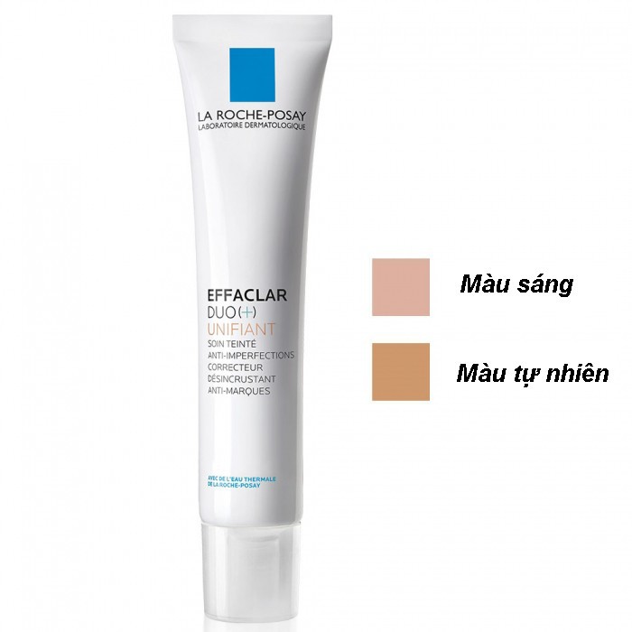 Kem dưỡng giảm mụn và che khuyết điểm La Roche-Posay Effaclar Duo (+) Unifiant