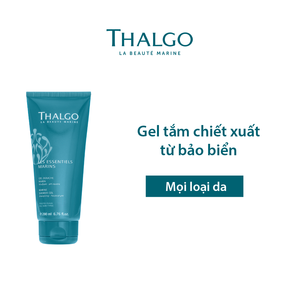 Gel tắm chiết xuất tảo biển Thalgo Marine Shower Gel