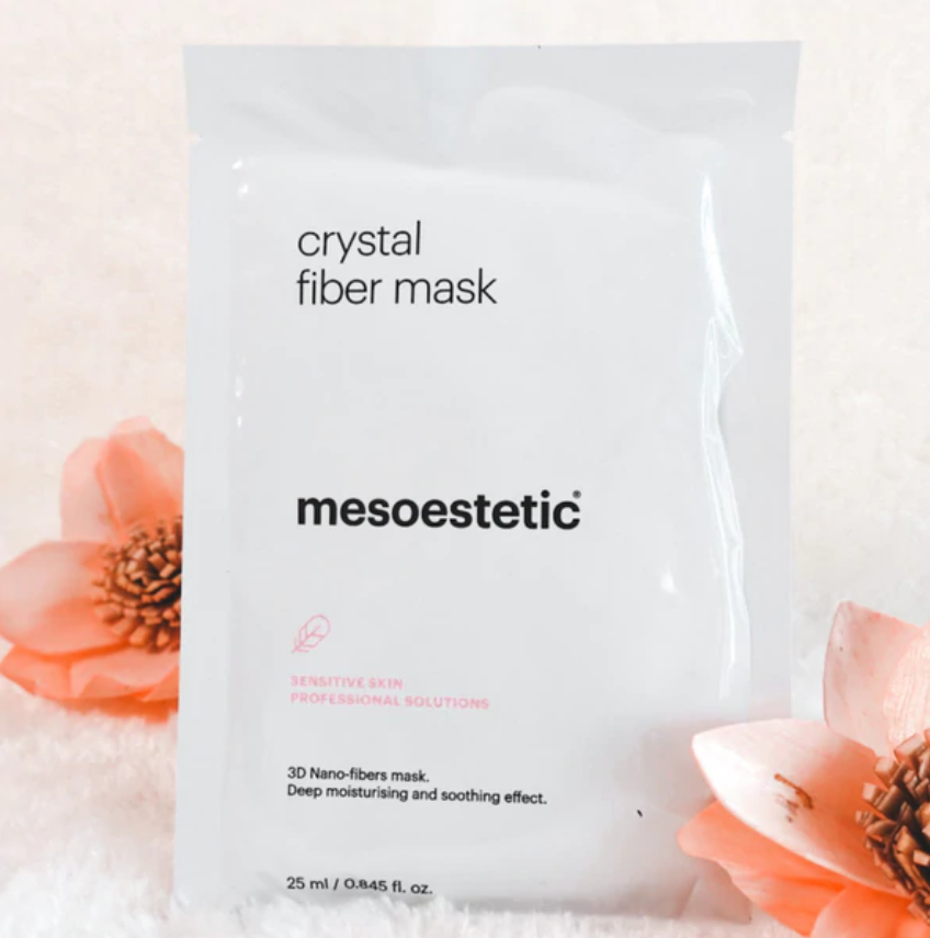 Mặt nạ dưỡng ẩm, tái tạo làn da Mesoestetic Post-peel Crystal Fiber Mask