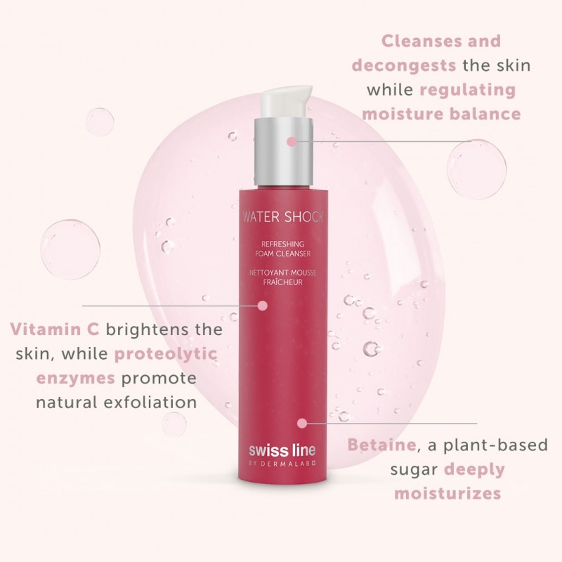 Sữa rửa mặt Swissline Water Shock Refreshing Foam Cleanser