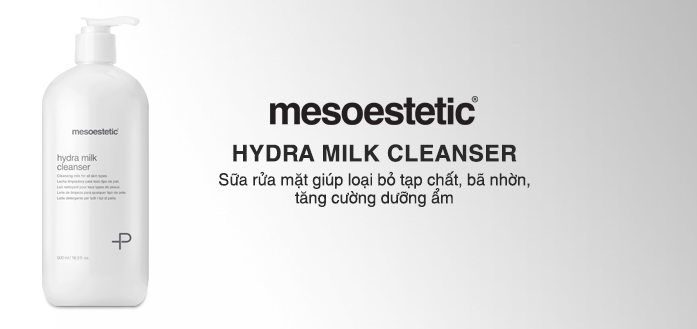 Sữa rửa mặt Mesoestetic Hydra Milk Cleanser 500ml