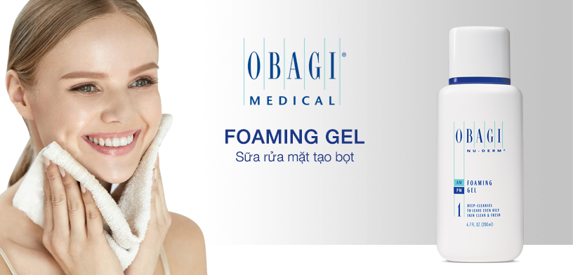 Sữa rửa mặt cho da dầu Obagi Nu-Derm Foaming Gel