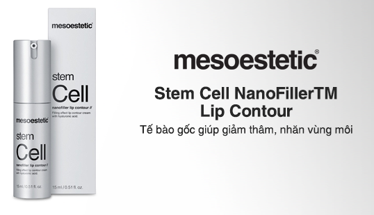 Kem tế bào gốc giảm nhăn và thâm vùng môi Mesoestetic Stem Cell NanoFiller Lip Contour