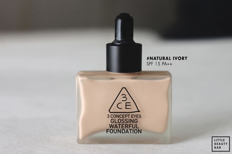 Reviews kem nền 3CE Glossing Waterful Foundation từ blog nước ngoài