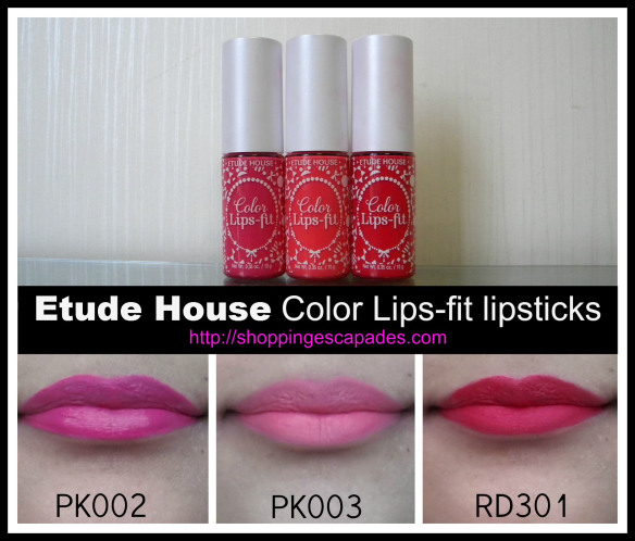 Color Lips-fit lipsticks – sản phẩm son tint mới của Etude House