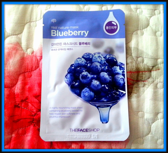 Review sản phẩm Real Nature Mask của The Face Shop: Blueberry