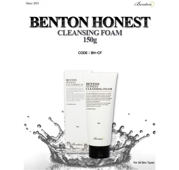 [Review] – Sữa rửa mặt Benton Honest Cleansing Foam