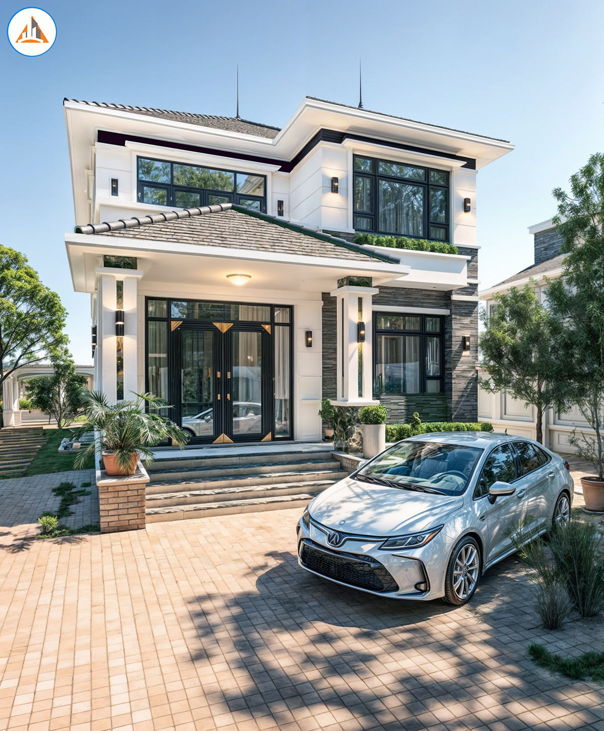 Render ngoại thất với vray sketchup