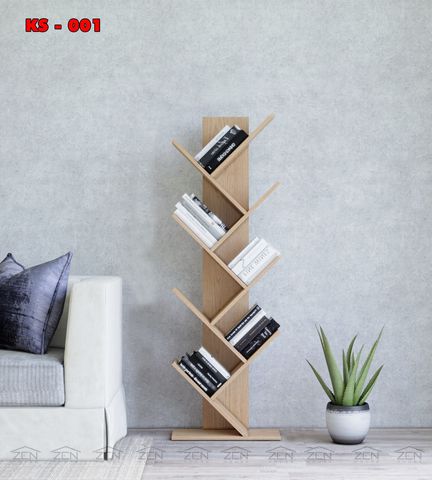 Kệ sách gỗ đứng mini siêu nhỏ gọn