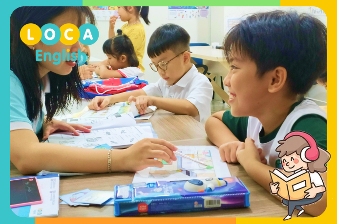 tiếng anh thiếu nhi loca english test đầu vào cam kết đầu ra