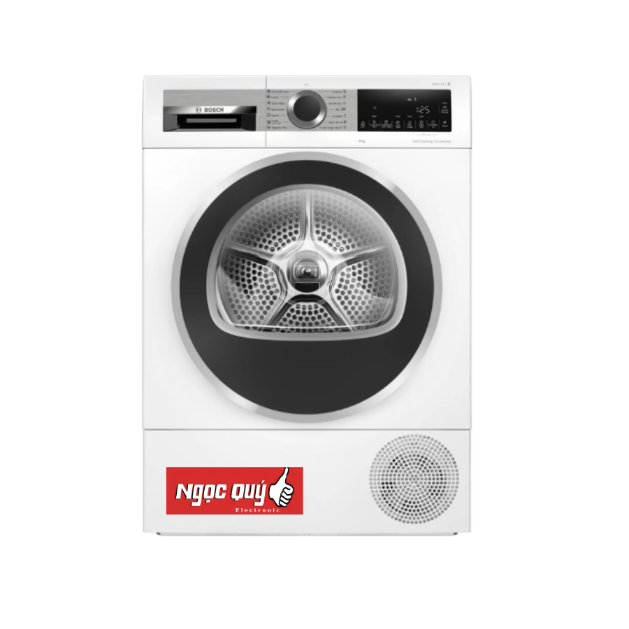 Máy sấy bơm nhiệt Bosch WQG24570SG Series 6 heat pump dryer 9 kg