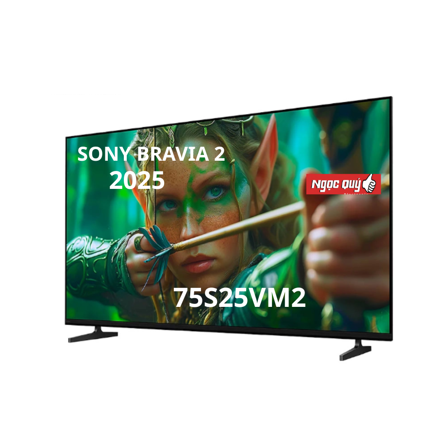 Google Tivi Sony K-75S25VM2 4K 75 Inch Mẫu 2025 Mới 100% Chính hãng