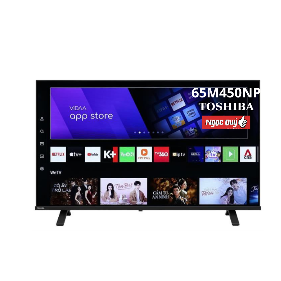 Smart Tivi QLED Toshiba AI 4K 65 inch 65M450NP Mới 100%