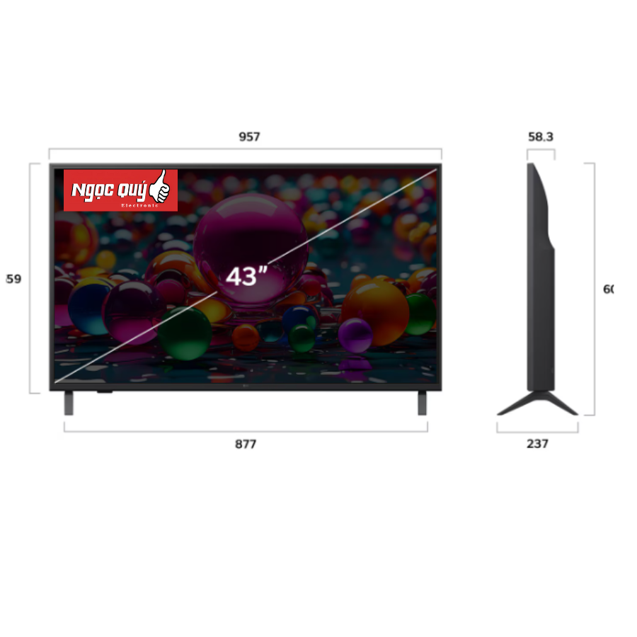 Smart Tivi LG 4K 43 inch 43UA8450PSA Chính Hãng Mẫu 2025  Chính Hãng