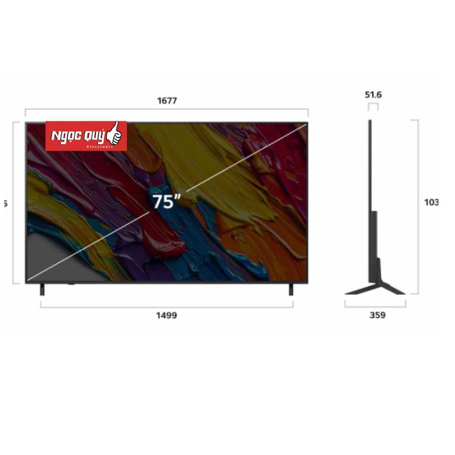 Smart Tivi LG QNED 4K 75 Inch 75QNED82ASA Mẫu 2025 Chính Hãng