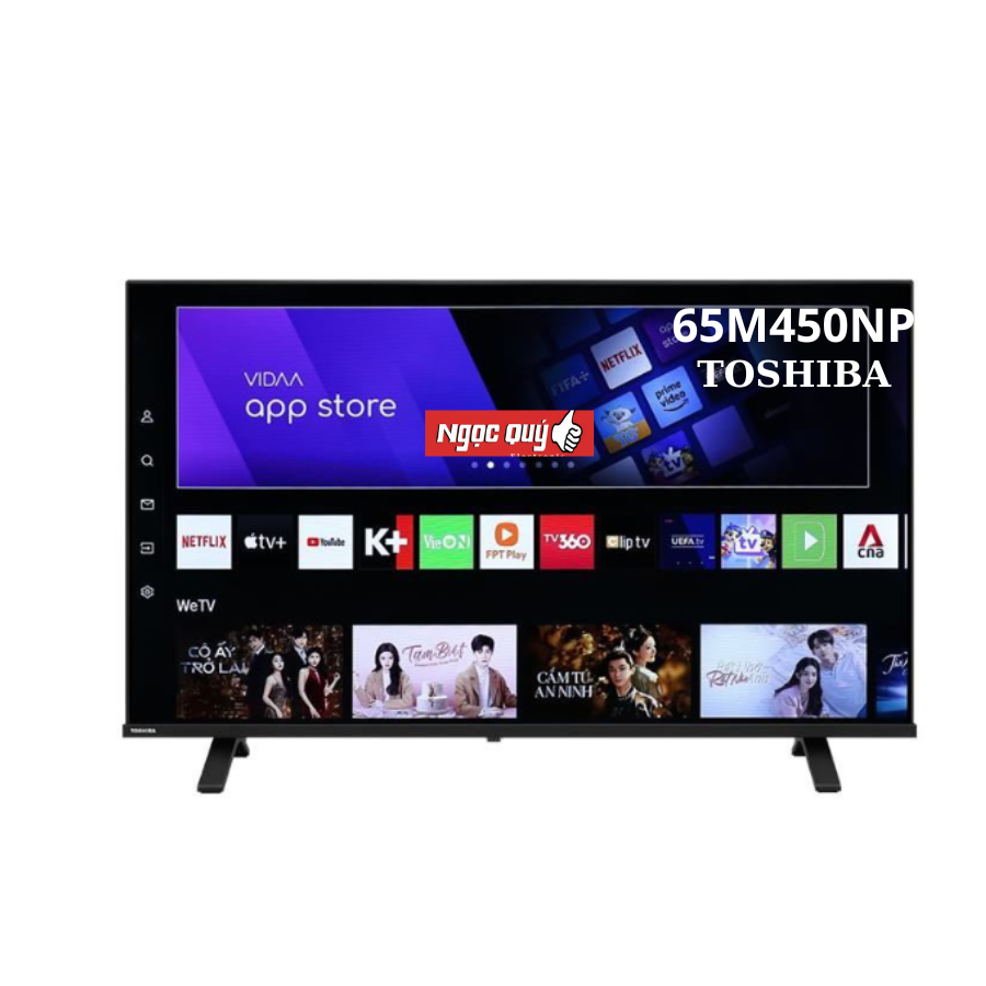 Smart Tivi QLED Toshiba AI 4K 65 inch 65M450NP Mới 100% Chính hãng