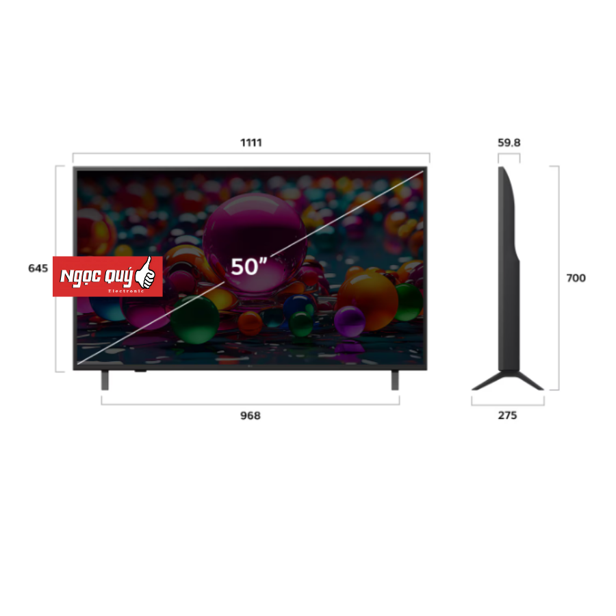Smart Tivi LG 4K 50 inch 50UA8450PSA Chính Hãng Mẫu 2025 
