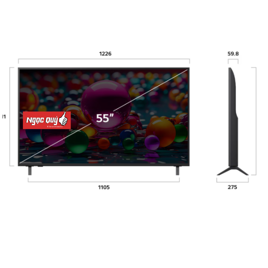 Smart Tivi LG 4K 55 inch 55UA8450PSA Chính Hãng Model 2025 Mới 100%