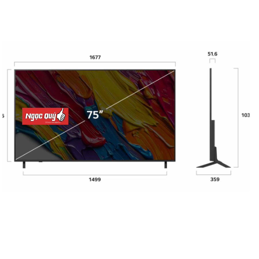 Smart Tivi LG QNED 4K 75 Inch 75QNED82ASA Mẫu 2025 Chính Hãng Mới 100%