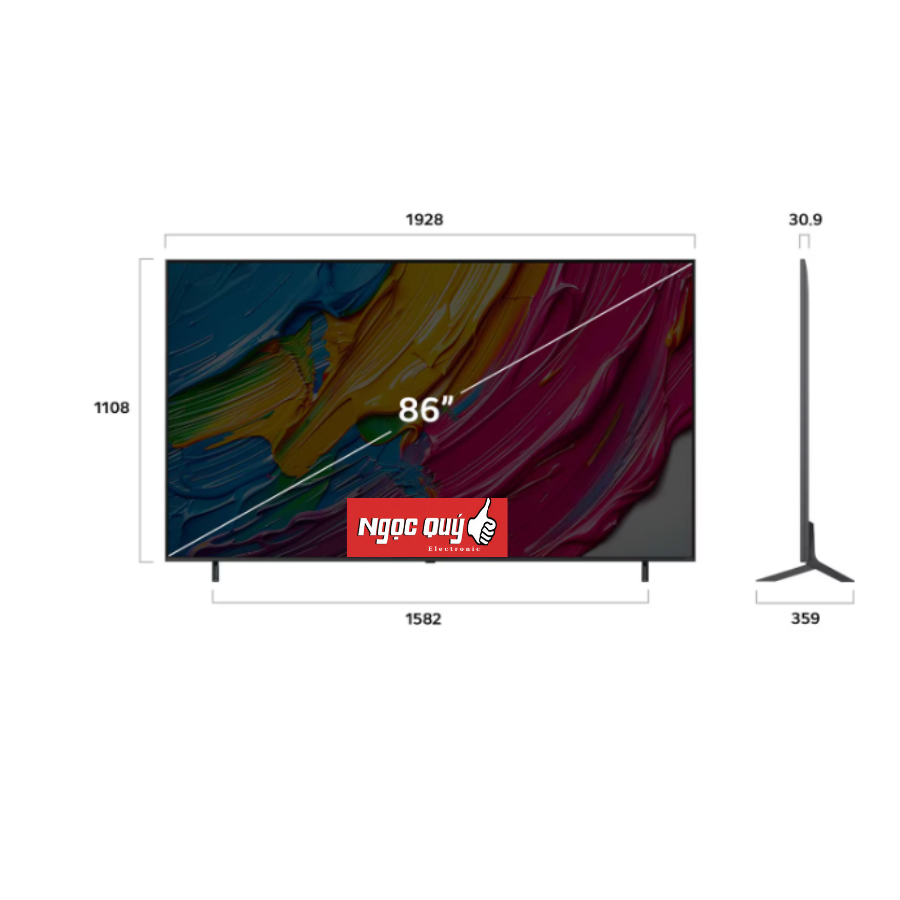Smart Tivi LG 86 inch 86QNED80ASA QNED AI 4K 2025 Mới 100% Chính Hãng Rẻ Nhất