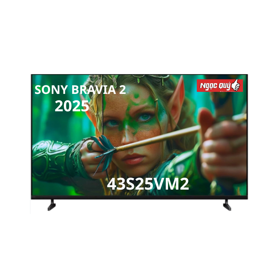 Google Tivi Sony K-43S25VM2 4K 43 Inch Mẫu 2025 Mới 100% Chính Hãng