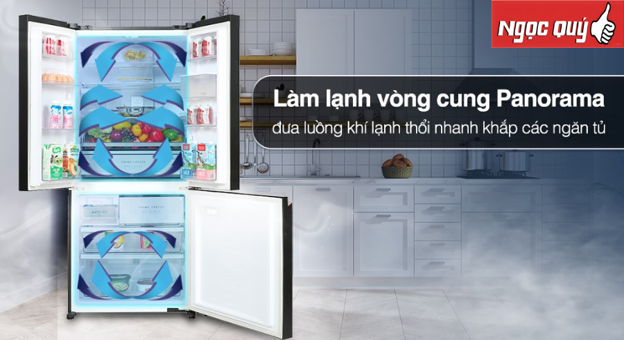 Tủ lạnh Panasonic Inverter 495 lít Multi Door PRIME+ Edition NR-CW530XMMV  mới 100%