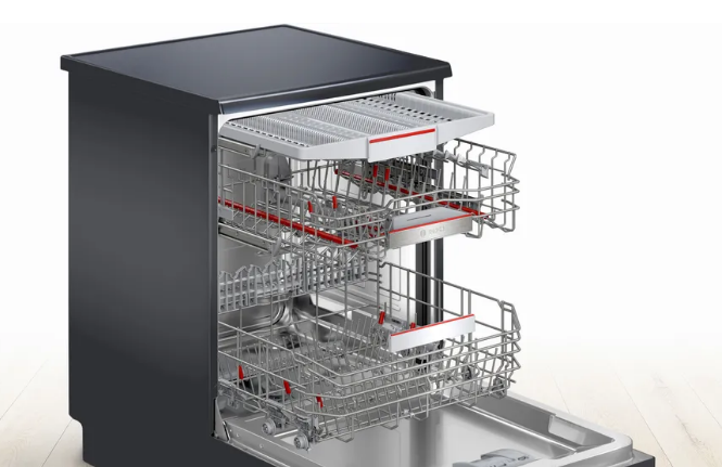MÁY RỬA BÁT BOSCH SMS6ECC51E SERIE 6 ĐỘC LẬP MÀU ĐEN Hàng Châu Âu