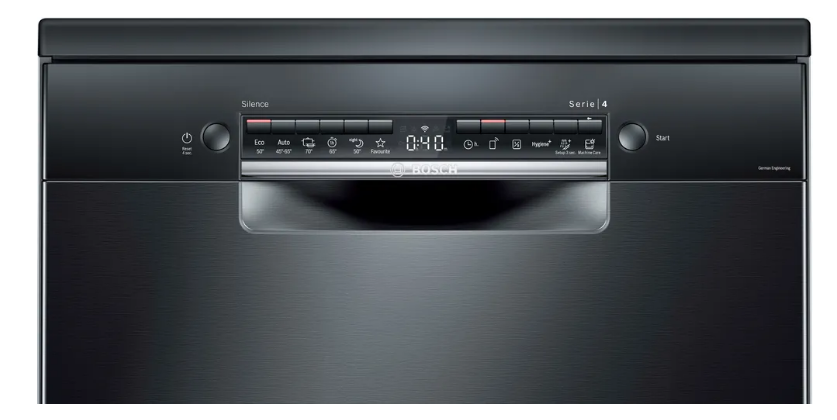 Máy rửa bát Bosch 13 bộ SMS4HMC01R SERIE 4 ĐỘC LẬP MẶT ĐEN Mới 100%