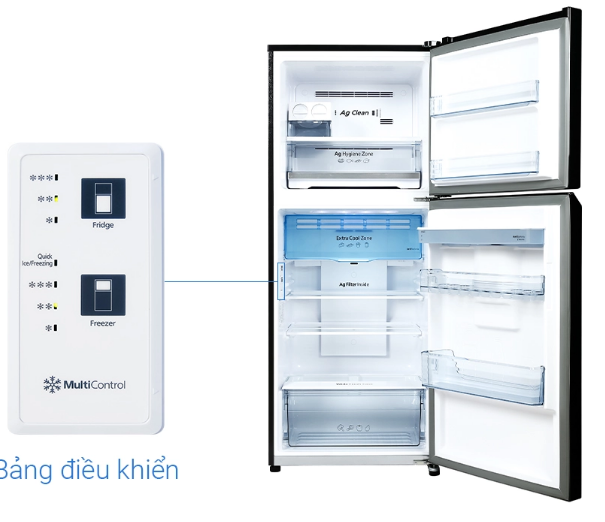 Tủ lạnh Panasonic Inverter 326 lít NR-TL351GPKV Mới 100% Chính Hãng