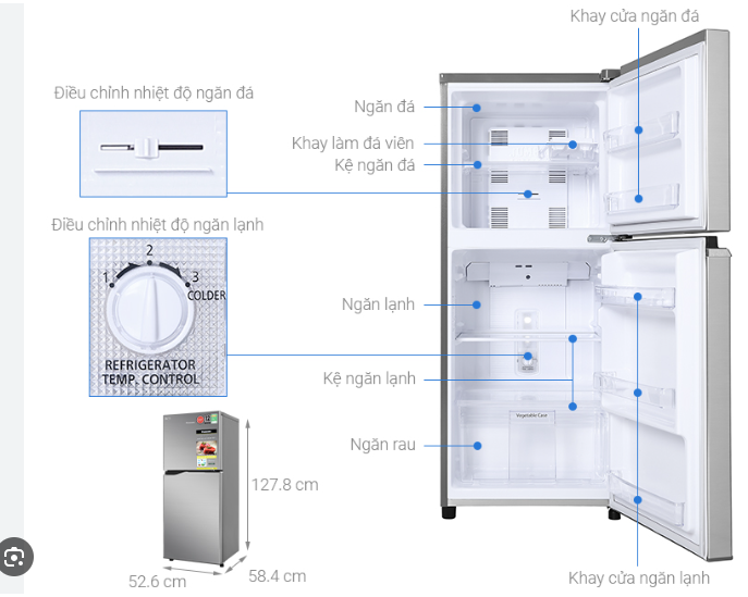 Tủ lạnh Panasonic Inverter 170 lít NR-BA190PPVN Mới 100%