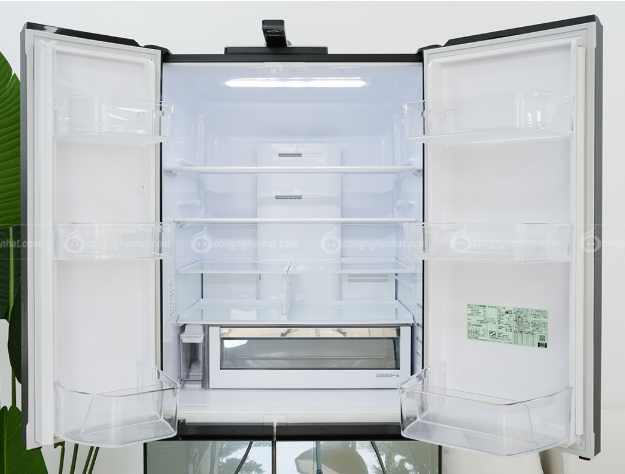 Tủ lạnh Hitachi Inverter 617 lít R-HW620RV X Mới 100% Nguyên hộp