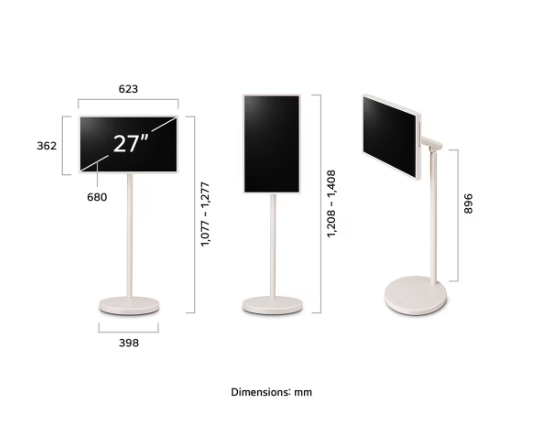 Màn hình thông minh LG Stand By Me 2 27 inch 2025 (27LX6TDGA) Mới 100%